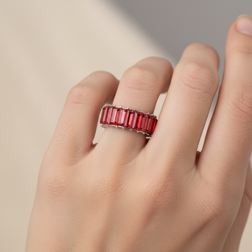Naya – Bague geométrica moderna colorida
