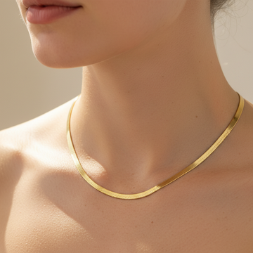 Naomie – Colar choker em cadeia de serpente