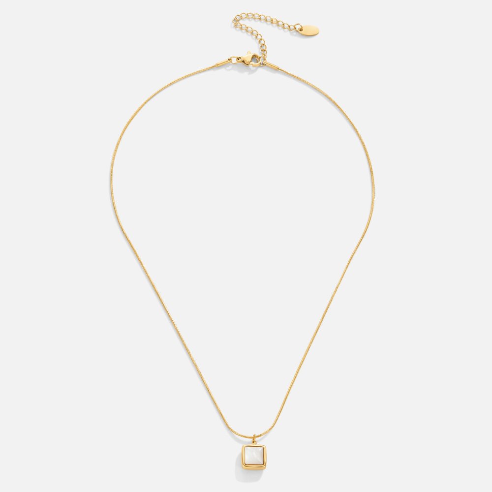 Riva – Colar com pendente de pedra da lua iridescente