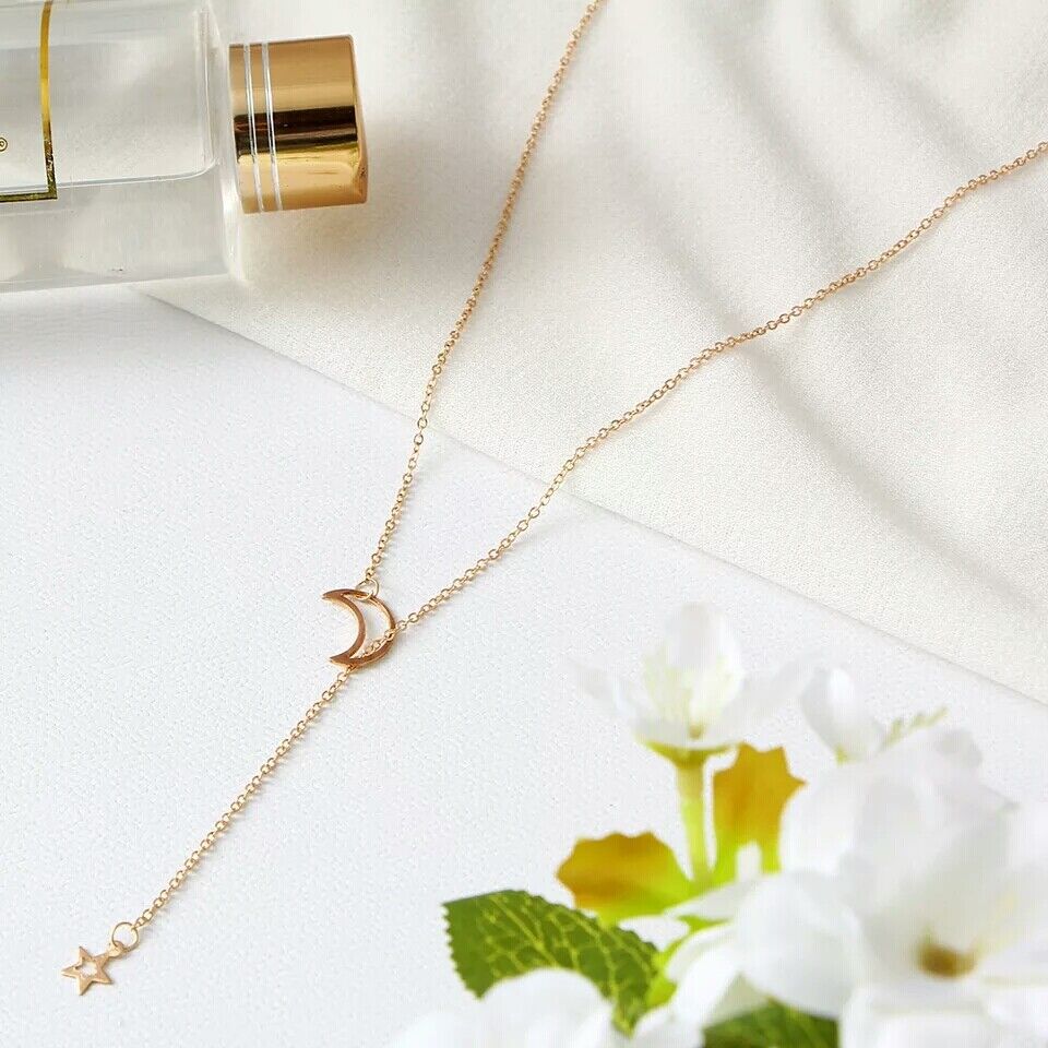 Lua e estrela - Colar estilo Lariat