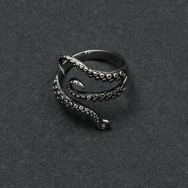 Thalassa – Bague ajustável em forma de tentáculo de polvo