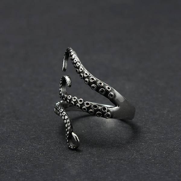 Thalassa – Bague ajustável em forma de tentáculo de polvo