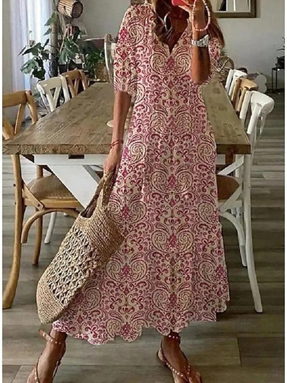 Dianna - Bohemian Dress with Belly Camouflage