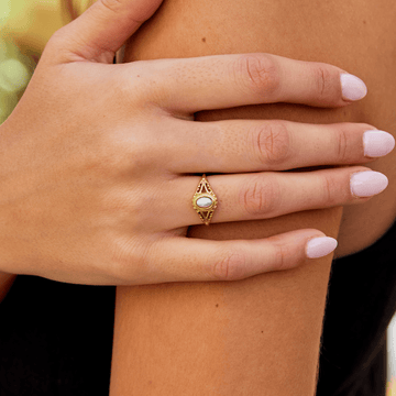 Ophelia – Bague de Perlas Vintage Royal
