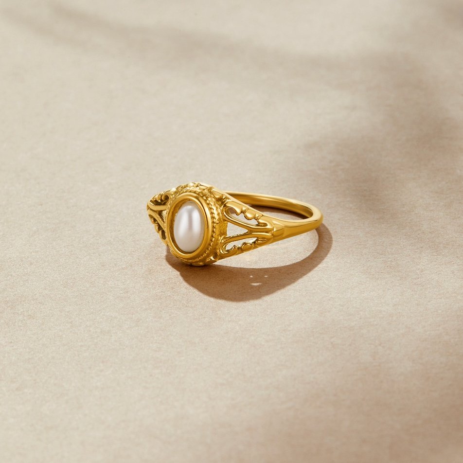 Ophelia – Bague de Perlas Vintage Royal