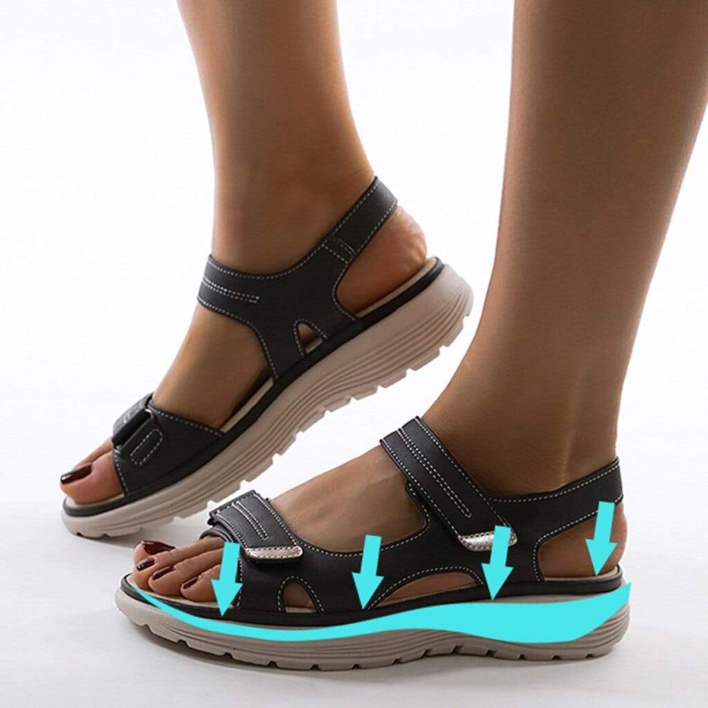 Crisha - Sandálias Ortopédicas com Suporte e Estilo